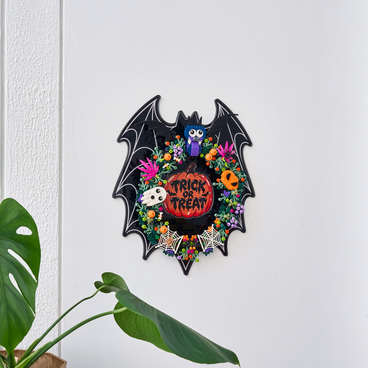 Wall Mounted Acrylic Display for LEGO® 40825 Halloween Wreath