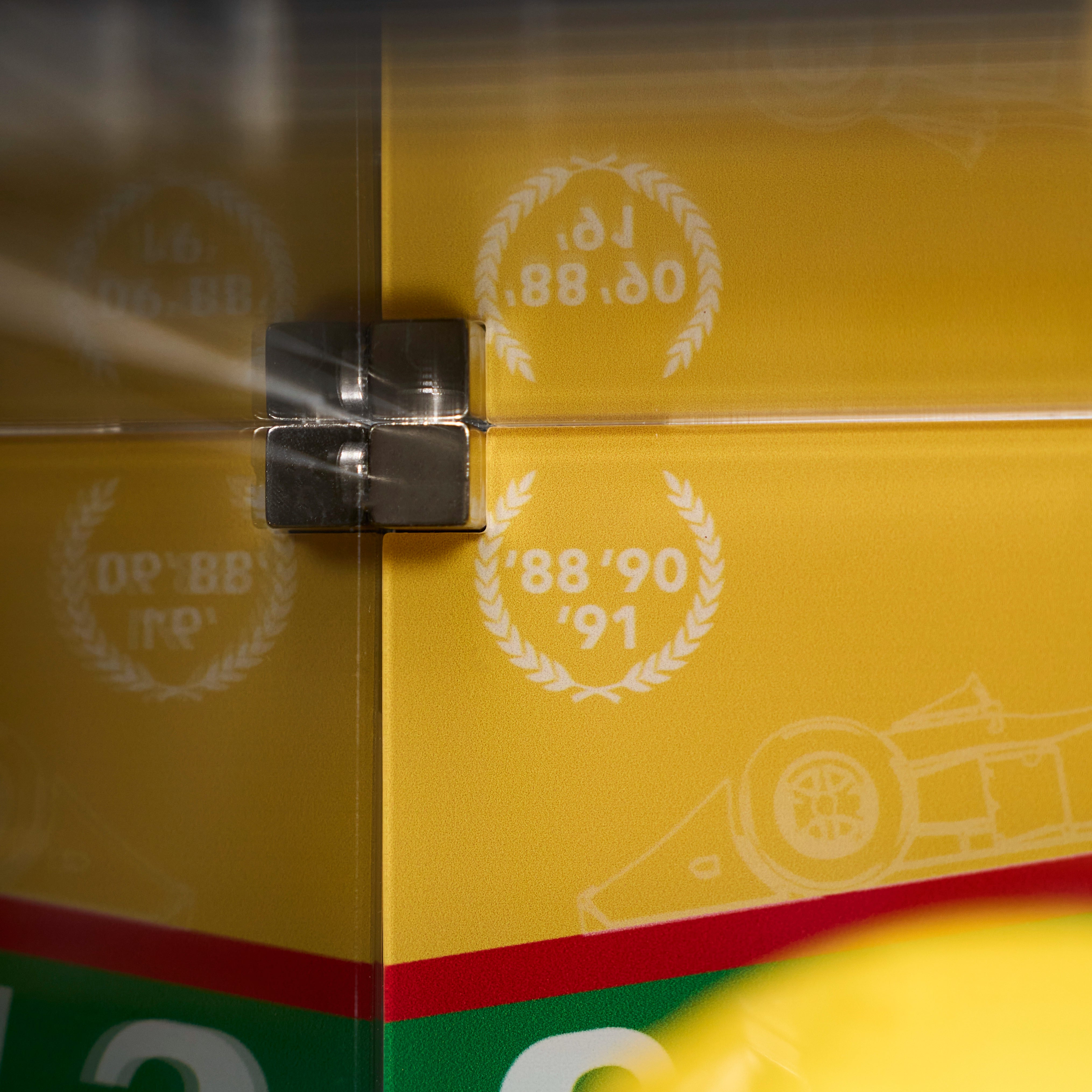 【Free Sticker Included】Wall mounted Display Case For LEGO® Editions F1 43024 Ayrton Senna’s Helmet