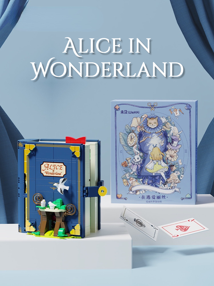 Fairytale Series Building Blocks Book Alice In Wonderland Luminable DIY  Bricks Toys Exquisite Gift Box Gift Bag A Perfect Gift, Halloween Christmas  Gi
